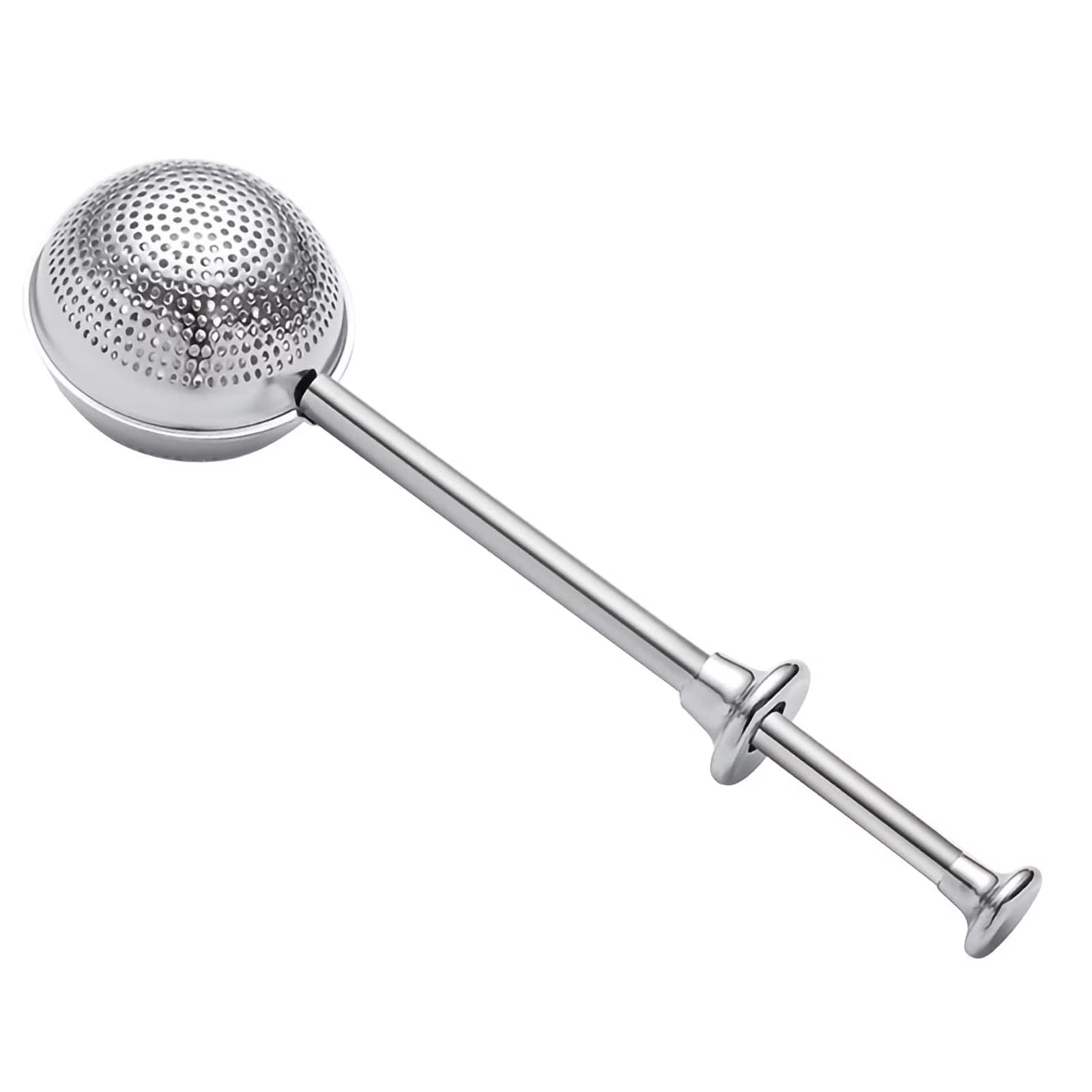 Large Silver Tea Infuser - Spring Lever